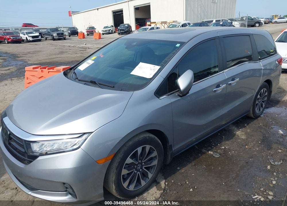 2022 HONDA ODYSSEY EX-L VIN: 5FNRL6H73NB060138