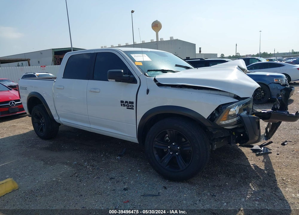 2022 RAM 1500 CLASSIC WARLOCK 4X2 5'7 BOX VIN: 1C6RR6LG8NS221891