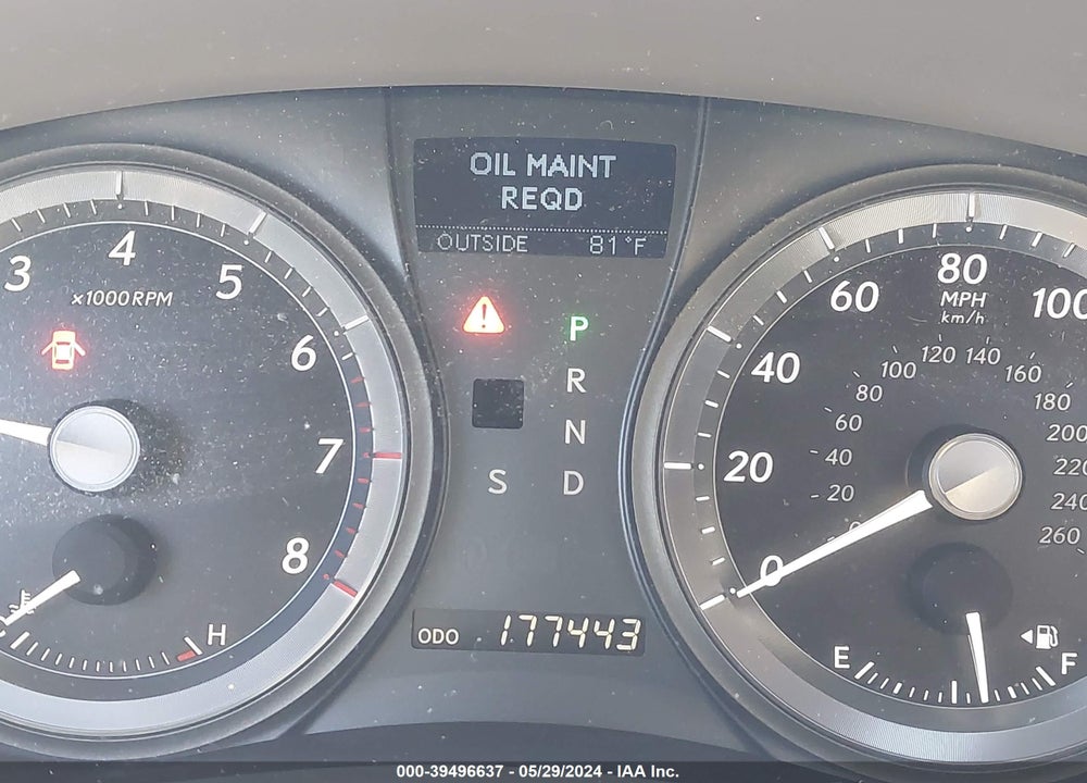 2008 LEXUS ES 350 VIN: JTHBJ46G782222213