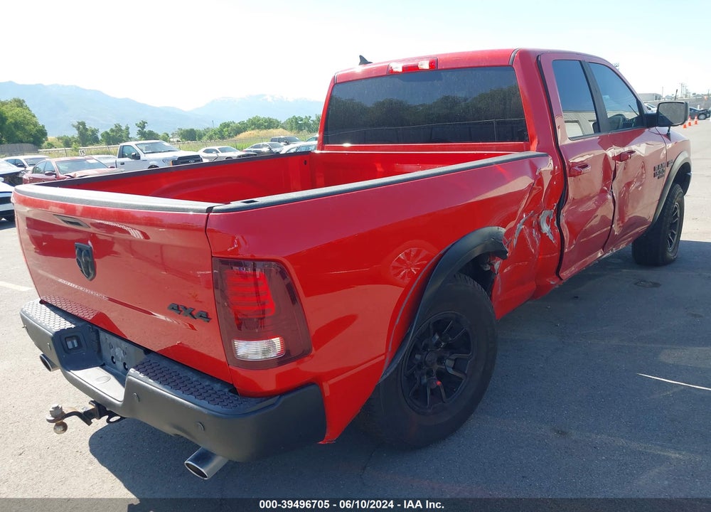 2021 RAM 1500 CLASSIC WARLOCK QUAD CAB 4X4 6'4 BOX VIN: 1C6RR7GT1MS583850