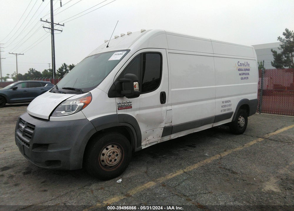 2017 RAM PROMASTER 2500 HIGH ROOF 159 WB VIN: 3C6TRVDG4HE512765