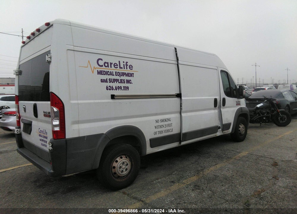 2017 RAM PROMASTER 2500 HIGH ROOF 159 WB VIN: 3C6TRVDG4HE512765