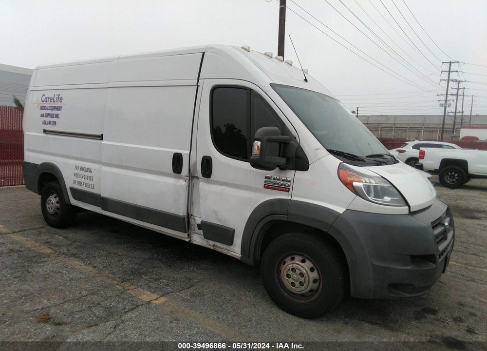 2017 RAM PROMASTER 2500 HIGH ROOF 159 WB VIN: 3C6TRVDG4HE512765