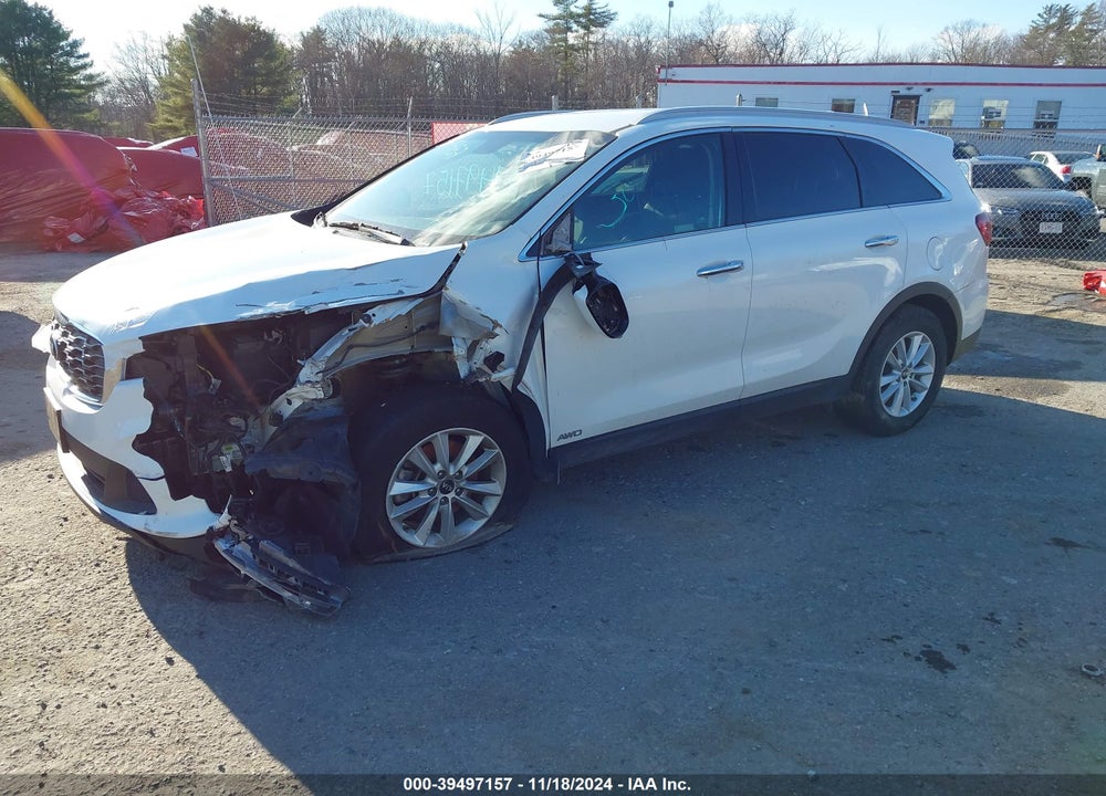 2019 KIA SORENTO 3.3L LX VIN: 5XYPGDA54KG539603