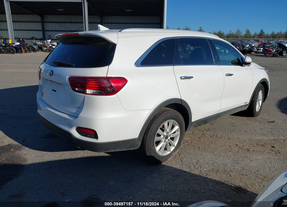 2019 KIA SORENTO 3.3L LX VIN: 5XYPGDA54KG539603