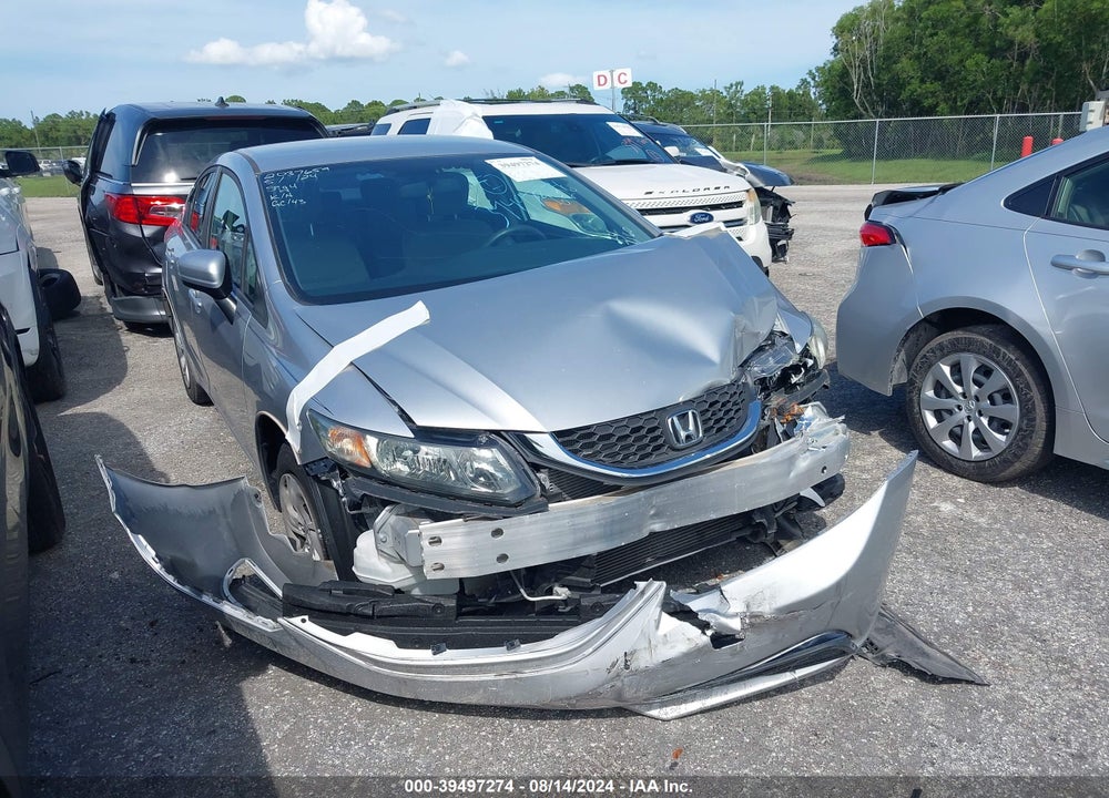 2014 HONDA CIVIC LX VIN: 19XFB2F51EE067160
