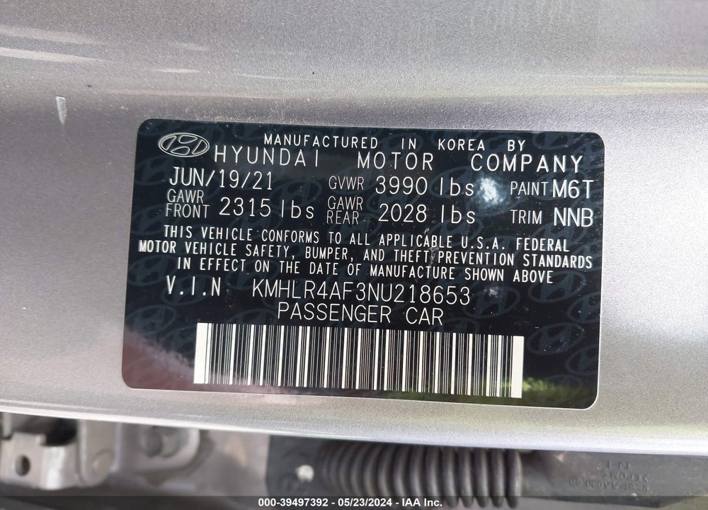 2022 HYUNDAI ELANTRA N LINE VIN: KMHLR4AF3NU218653