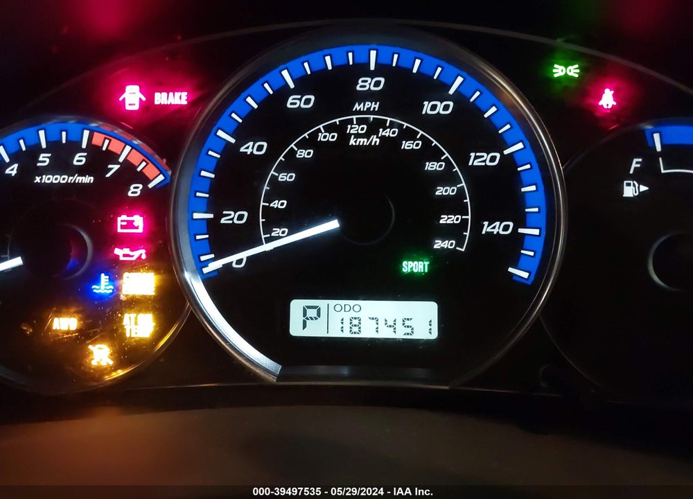 2010 SUBARU FORESTER VIN: JF2SH6AC1AH744188