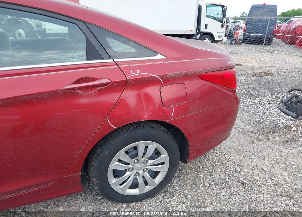 2012 HYUNDAI SONATA GLS VIN: 5NPEB4AC6CH386480