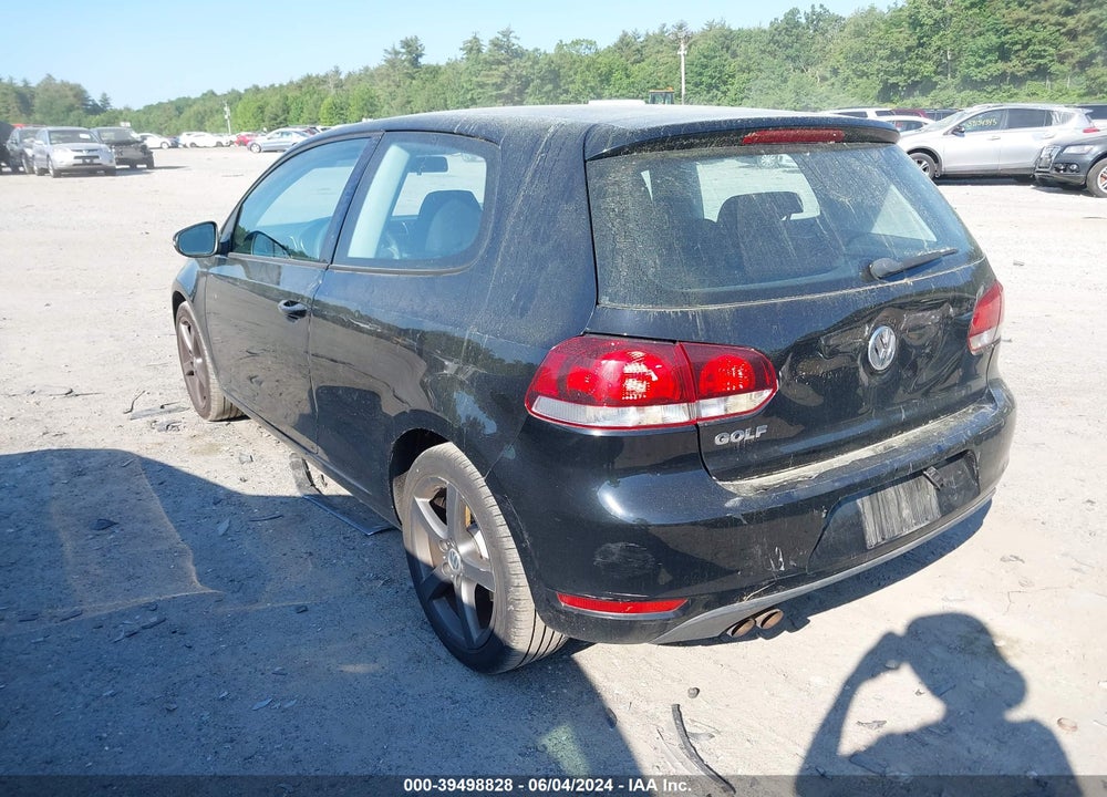 2010 VOLKSWAGEN GOLF 2-DOOR VIN: WVWBA7AJXAW216507