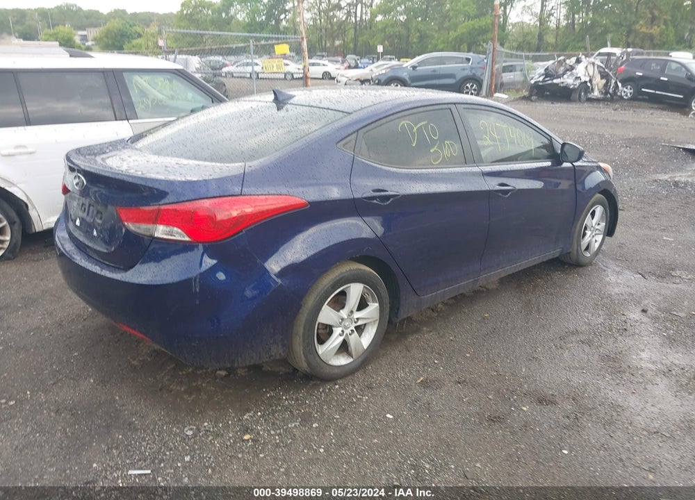 2013 HYUNDAI ELANTRA GLS VIN: 5NPDH4AEXDH371509