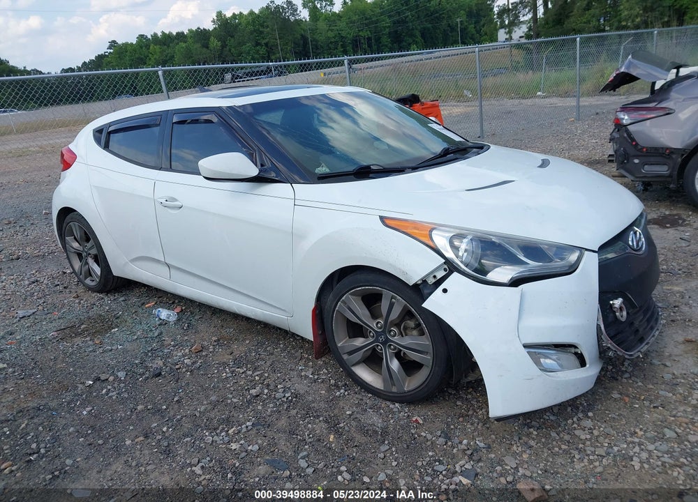 2013 HYUNDAI VELOSTER BASE W/BLACK VIN: KMHTC6ADXDU146764