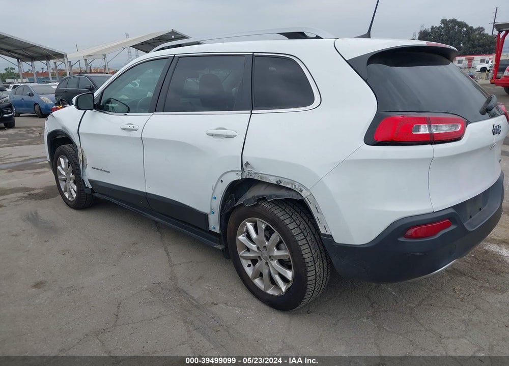 2017 JEEP CHEROKEE LIMITED FWD VIN: 1C4PJLDBXHW572601