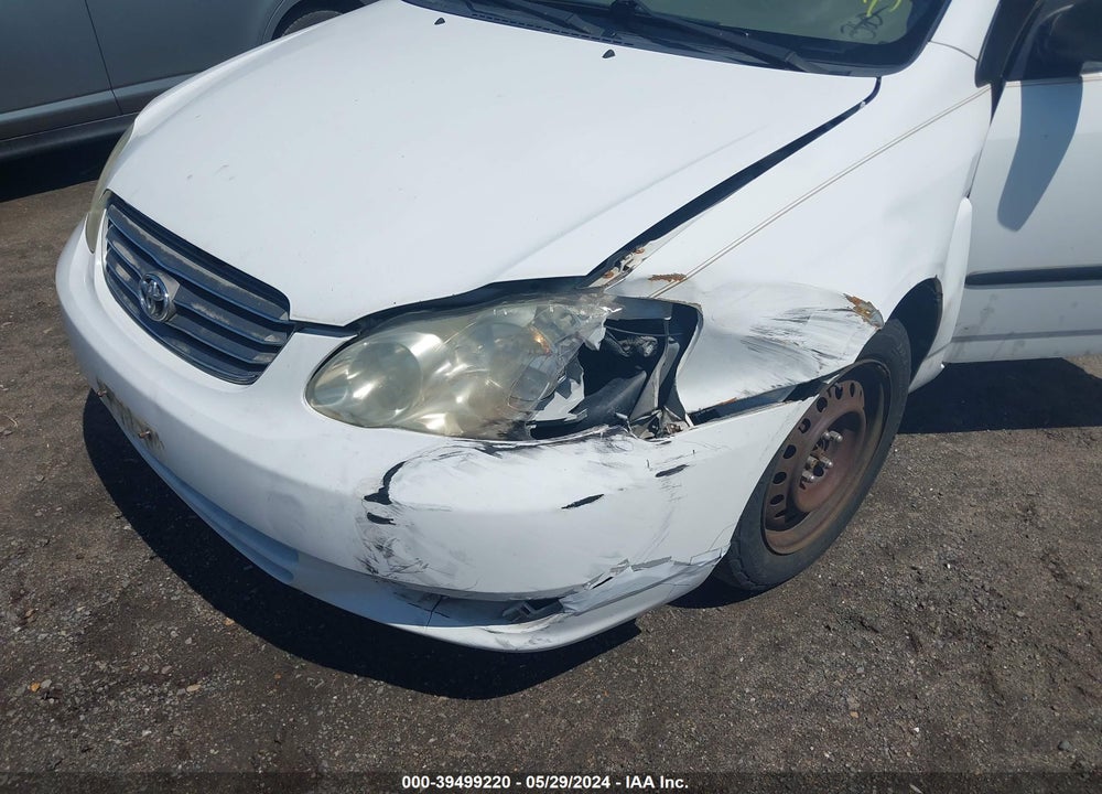 2003 TOYOTA COROLLA CE VIN: JTDBR32E830026231