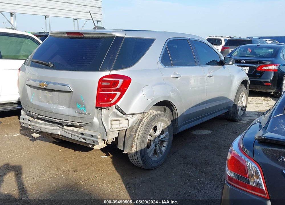 2016 CHEVROLET EQUINOX LS VIN: 2GNALBEK8G6203485