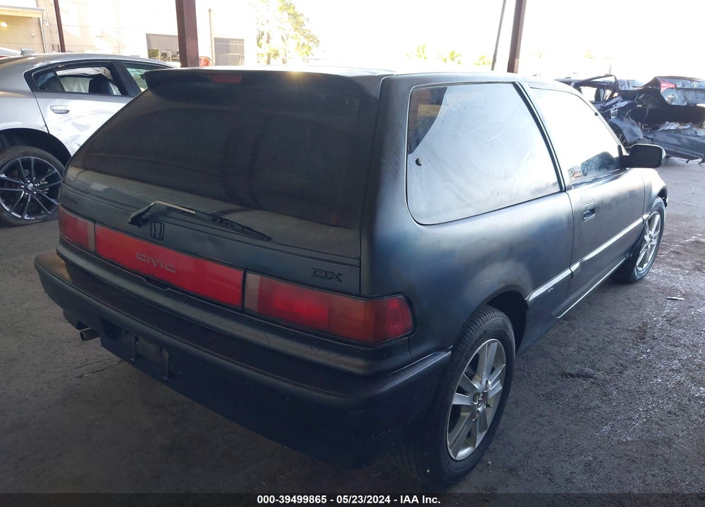 1991 HONDA CIVIC DX VIN: 2HGED6358MH504450