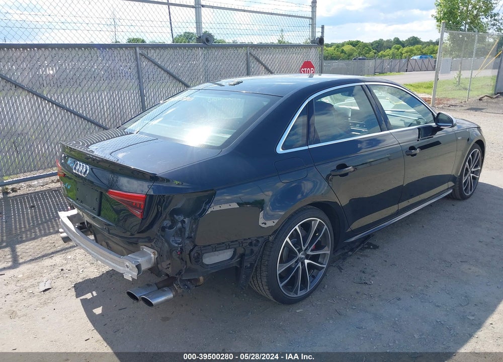 2018 AUDI S4 3.0T PREMIUM PLUS VIN: WAUC4AF4XJA001277