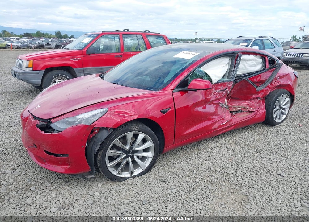 2021 TESLA MODEL 3 LONG RANGE DUAL MOTOR ALL-WHEEL DRIVE VIN: 5YJ3E1EBXMF926590