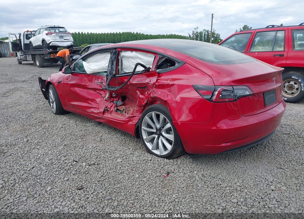 2021 TESLA MODEL 3 LONG RANGE DUAL MOTOR ALL-WHEEL DRIVE VIN: 5YJ3E1EBXMF926590