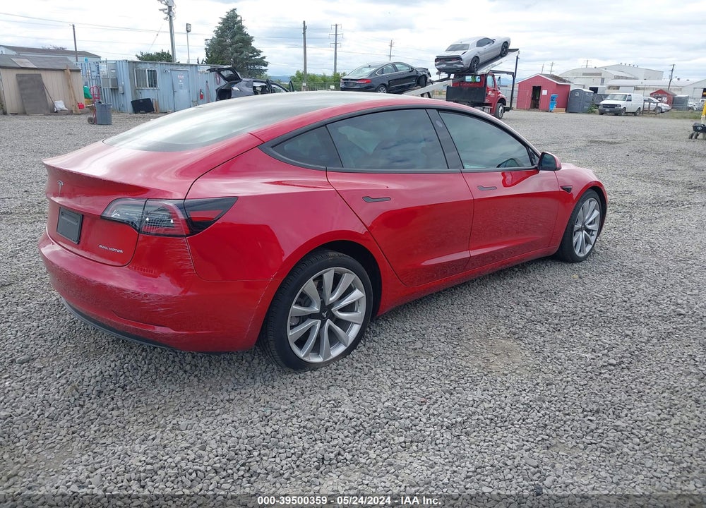 2021 TESLA MODEL 3 LONG RANGE DUAL MOTOR ALL-WHEEL DRIVE VIN: 5YJ3E1EBXMF926590