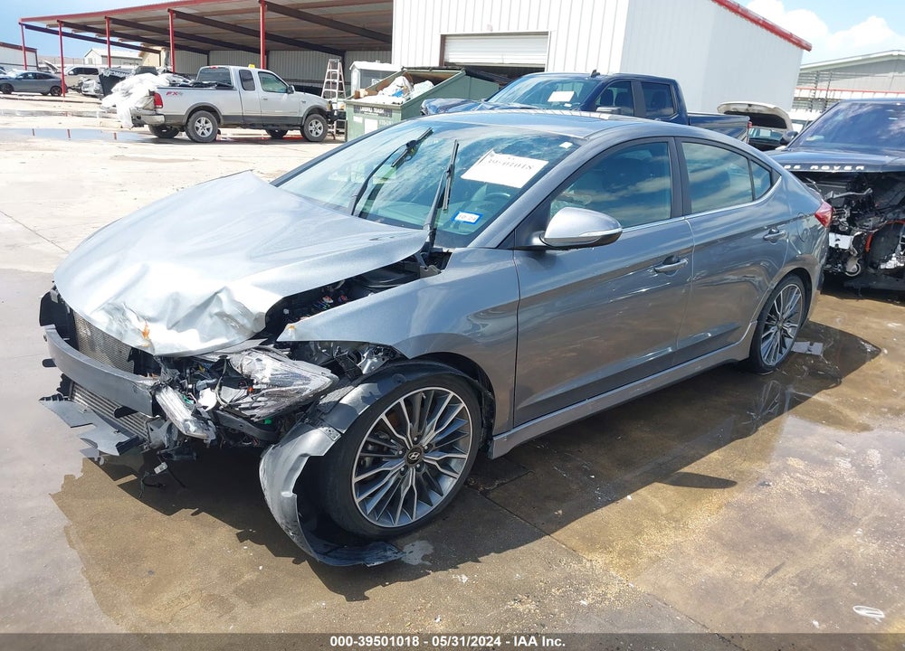 2018 HYUNDAI ELANTRA SPORT VIN: KMHD04LBXJU521027