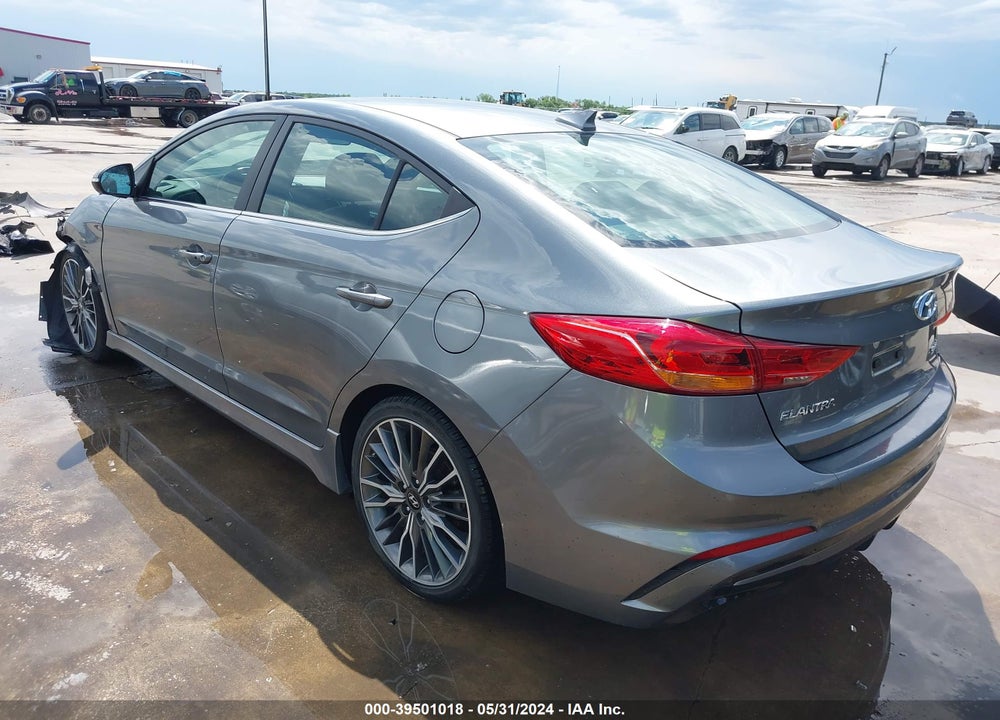 2018 HYUNDAI ELANTRA SPORT VIN: KMHD04LBXJU521027