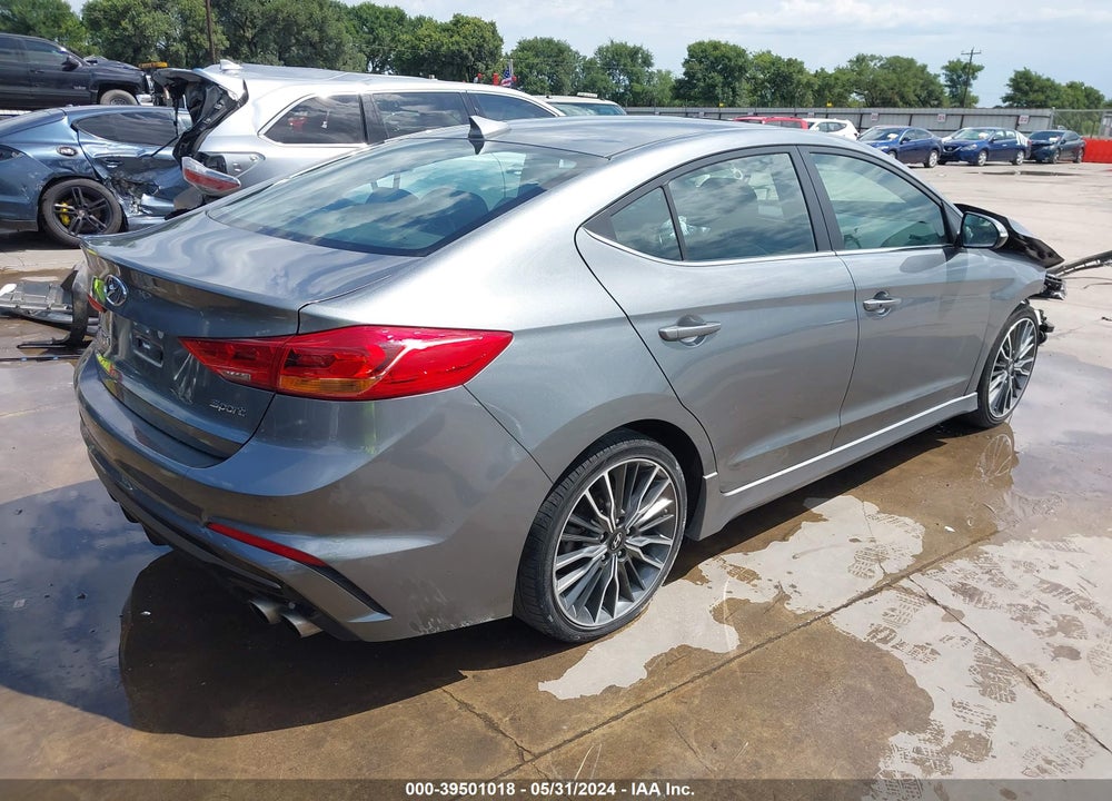 2018 HYUNDAI ELANTRA SPORT VIN: KMHD04LBXJU521027