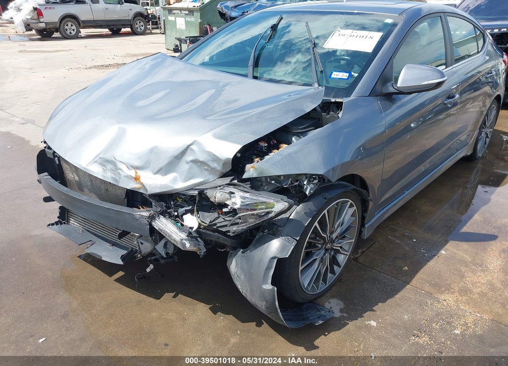 2018 HYUNDAI ELANTRA SPORT VIN: KMHD04LBXJU521027