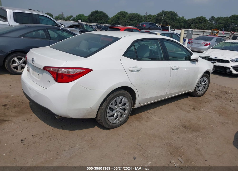 2018 TOYOTA COROLLA LE VIN: 5YFBURHE4JP776009