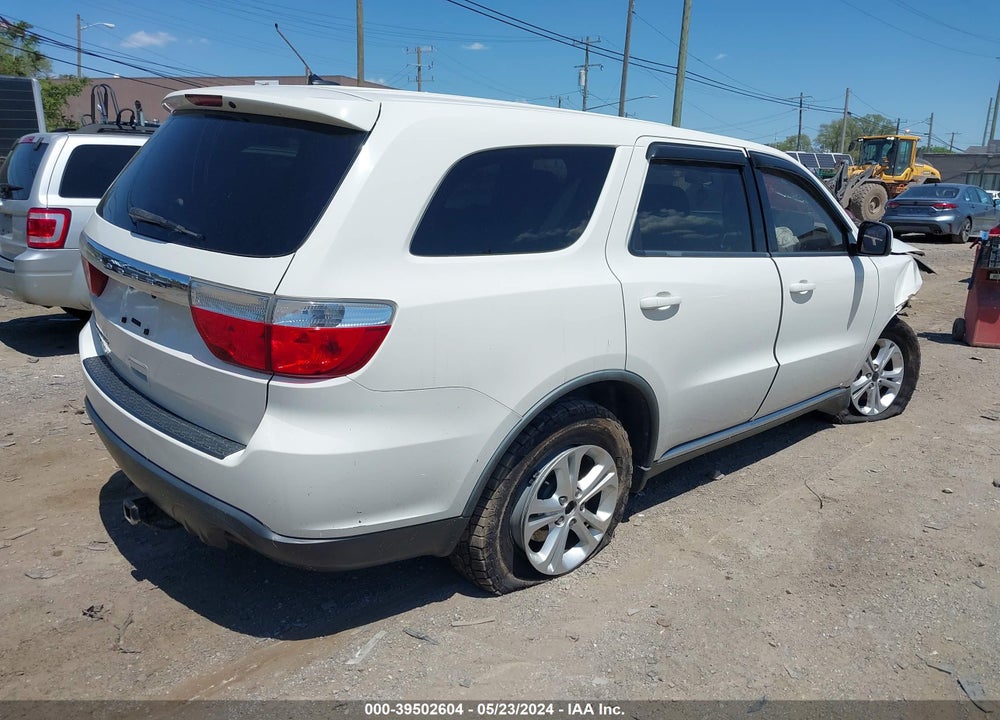 2012 DODGE DURANGO SXT VIN: 1C4RDJAG1CC213071