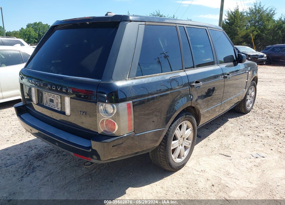 2007 LAND ROVER RANGE ROVER HSE VIN: SALME15407A256138