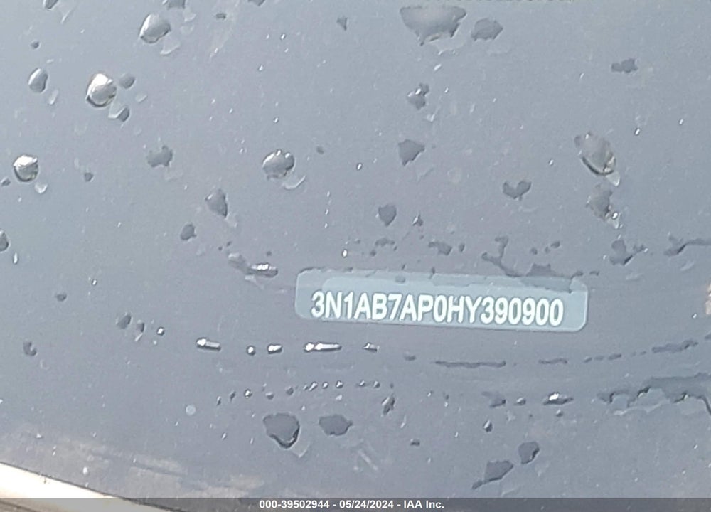 2017 NISSAN SENTRA SV VIN: 3N1AB7AP0HY390900
