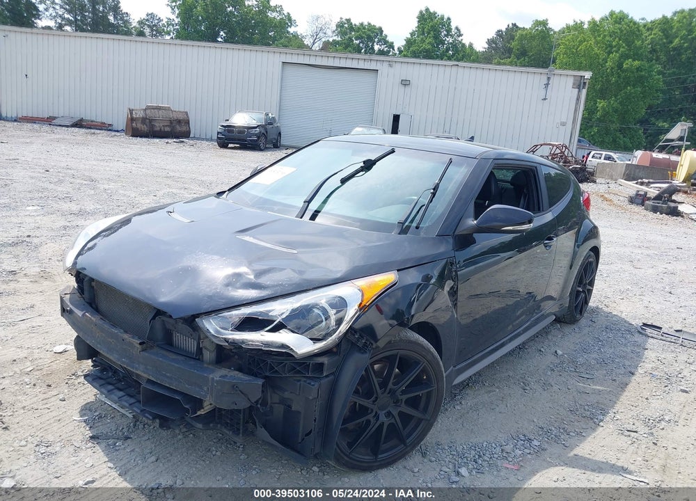 2013 HYUNDAI VELOSTER TURBO W/BLACK VIN: KMHTC6AE3DU109404