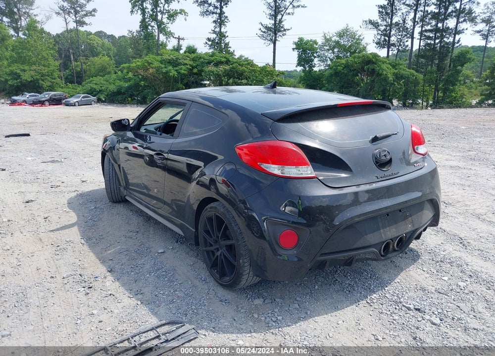 2013 HYUNDAI VELOSTER TURBO W/BLACK VIN: KMHTC6AE3DU109404