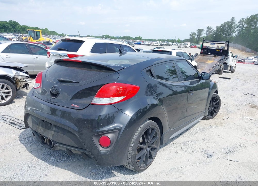 2013 HYUNDAI VELOSTER TURBO W/BLACK VIN: KMHTC6AE3DU109404