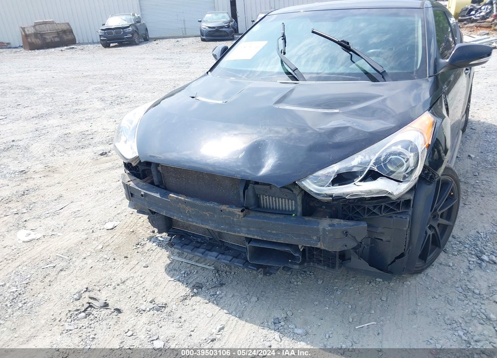 2013 HYUNDAI VELOSTER TURBO W/BLACK VIN: KMHTC6AE3DU109404