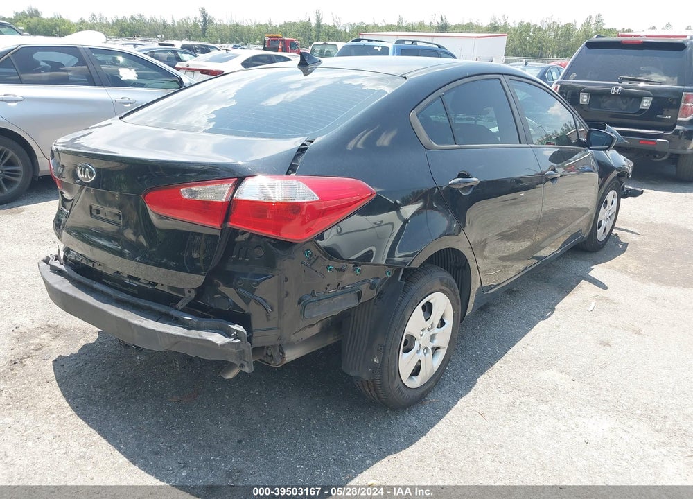 2016 KIA FORTE LX VIN: KNAFK4A69G5595732