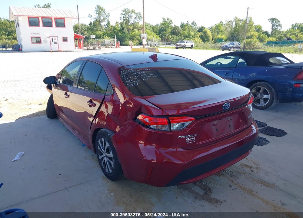 2022 TOYOTA COROLLA HYBRID LE VIN: JTDEAMDE2NJ049668