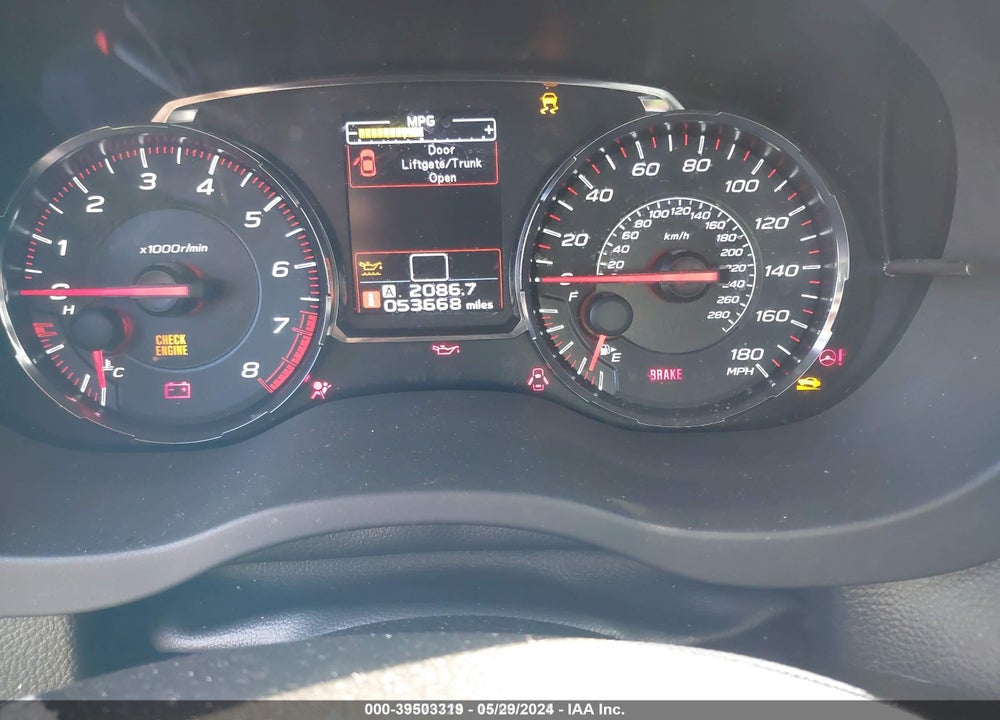 2020 SUBARU WRX VIN: JF1VA1C68L9808966
