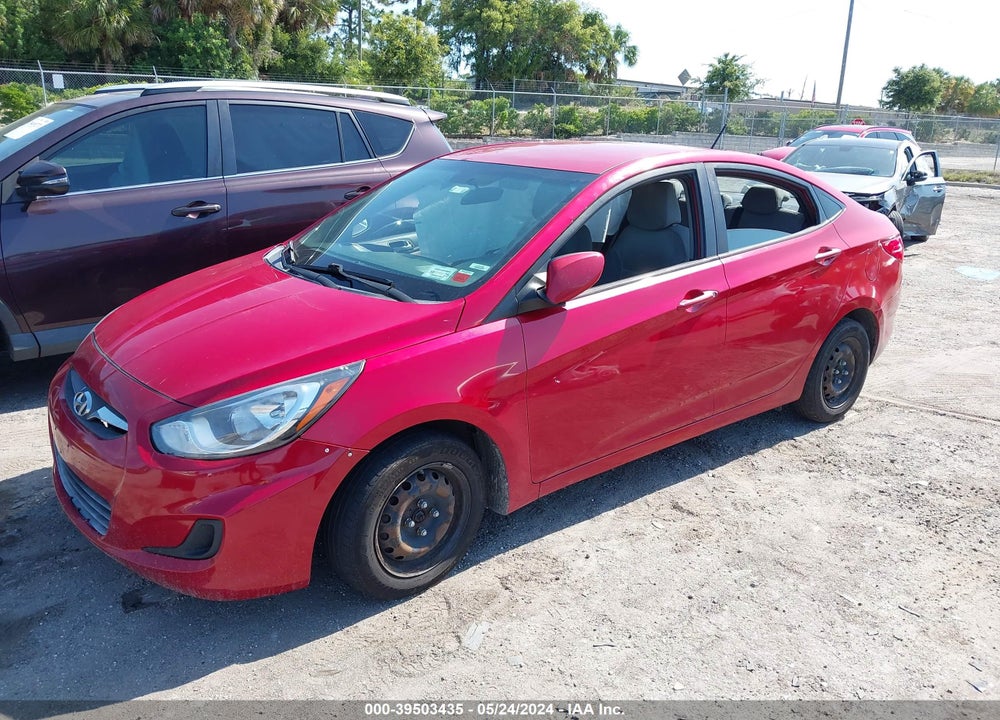 2014 HYUNDAI ACCENT GLS VIN: KMHCT4AE4EU721424