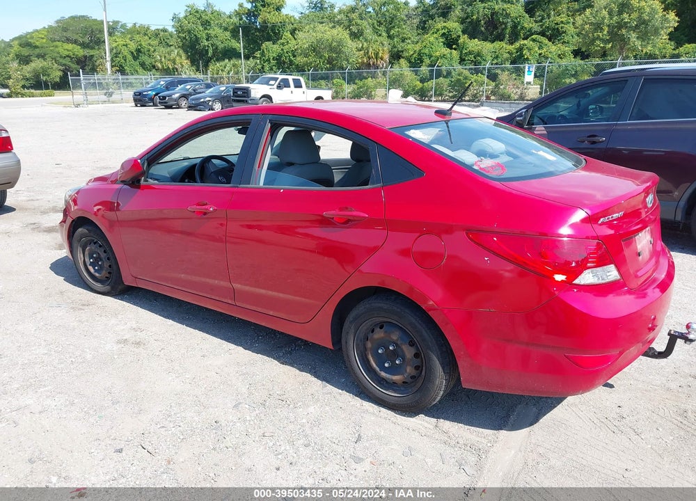 2014 HYUNDAI ACCENT GLS VIN: KMHCT4AE4EU721424