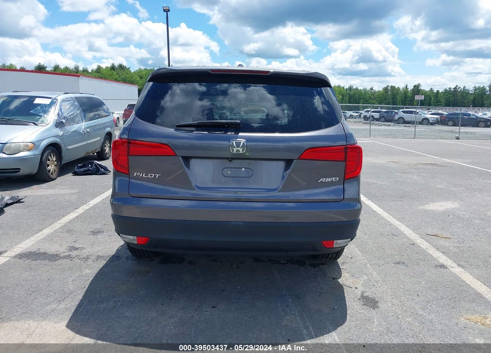 2017 HONDA PILOT EX-L VIN: 5FNYF6H72HB069324