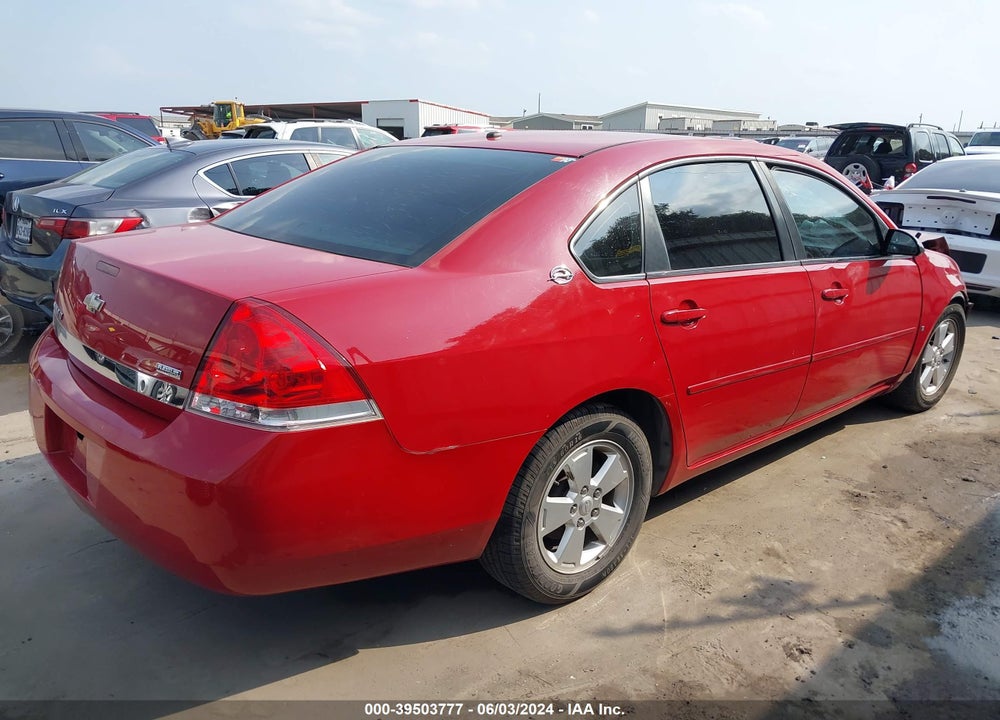 2008 CHEVROLET IMPALA LT VIN: 2G1WT58K489254082