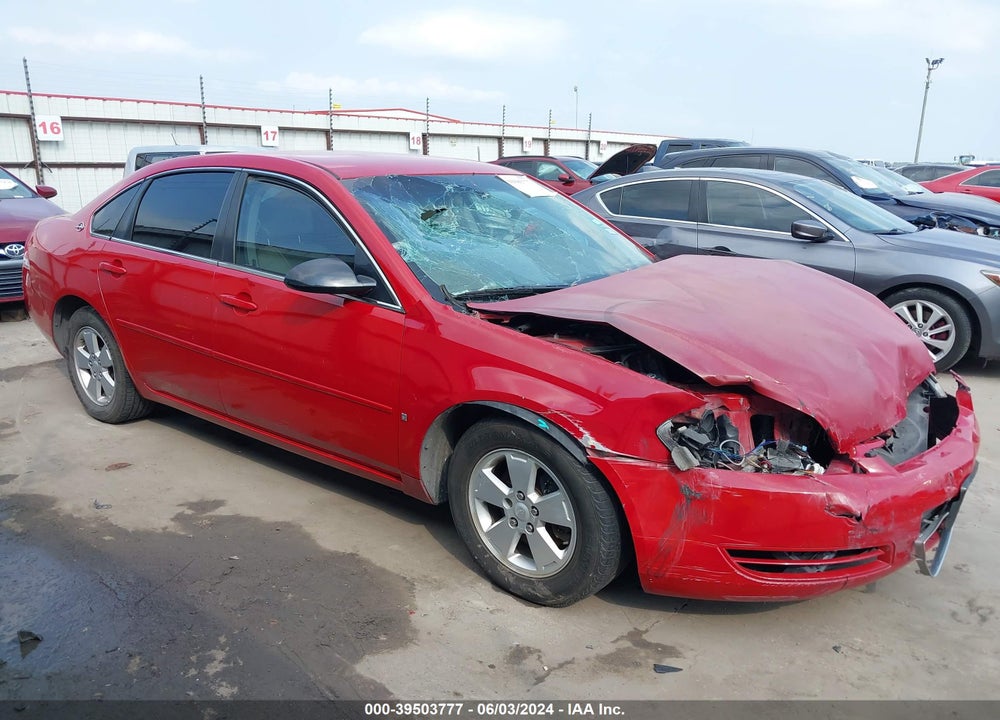 2008 CHEVROLET IMPALA LT VIN: 2G1WT58K489254082