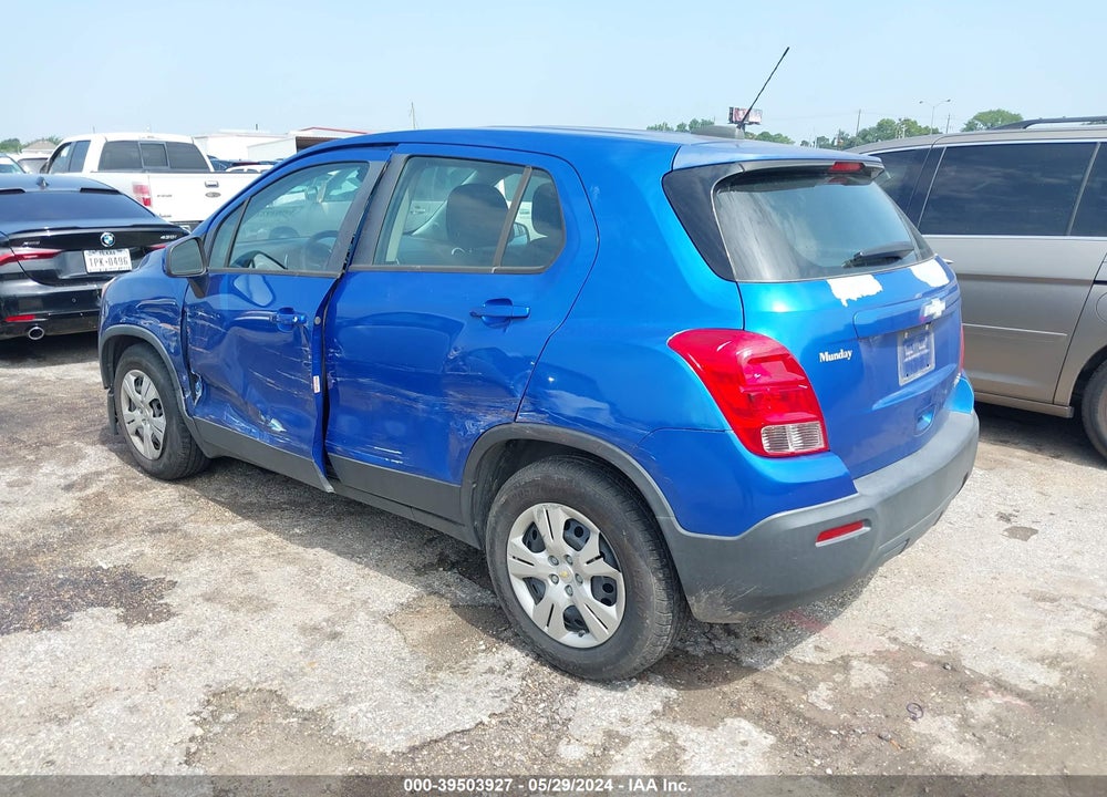 2015 CHEVROLET TRAX 1LS VIN: KL7CJKSB0FB099868