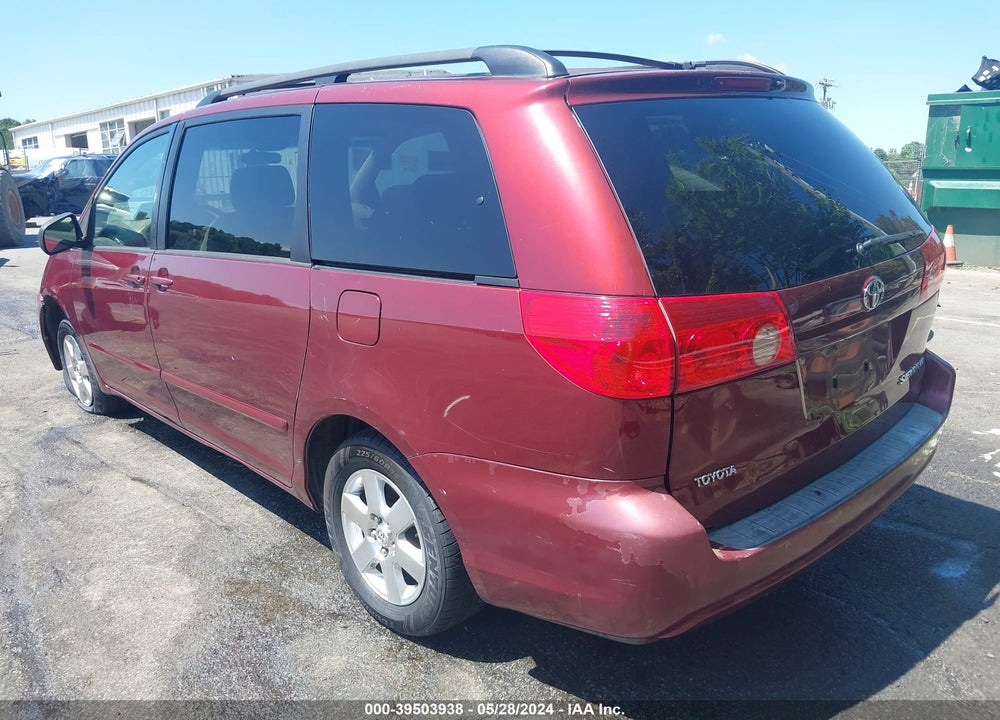 2008 TOYOTA SIENNA LE VIN: 5TDZK23C78S124231