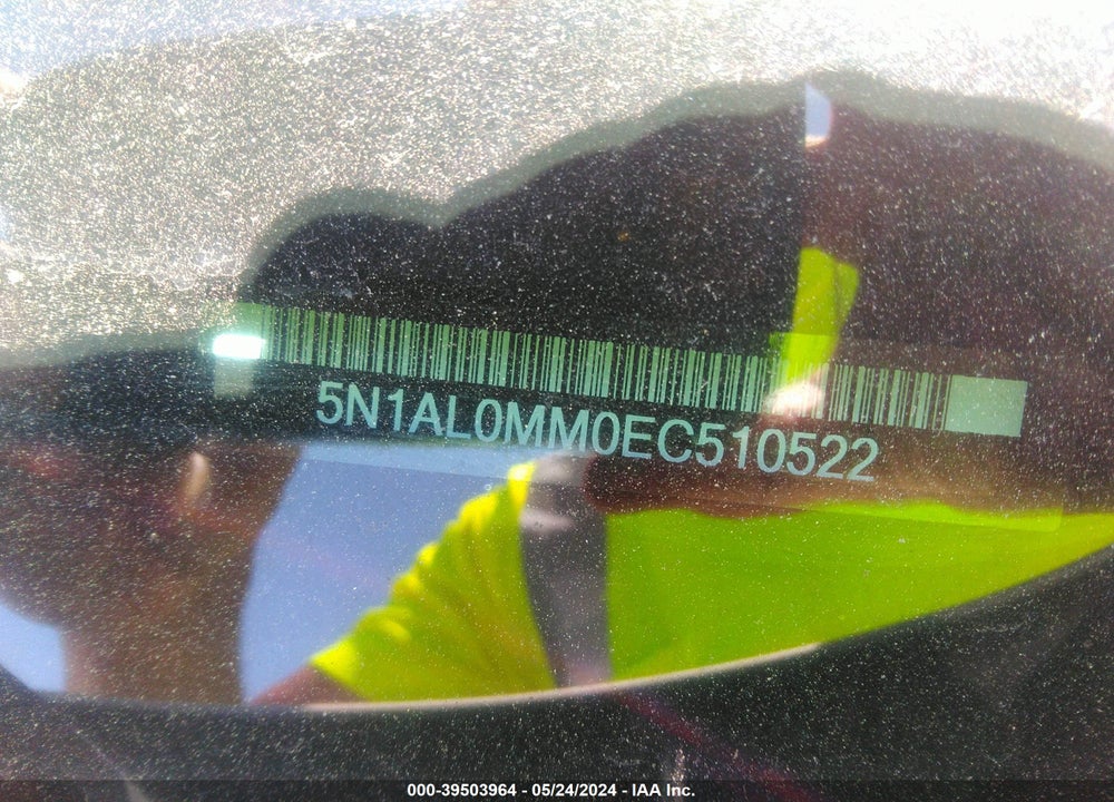 2014 INFINITI QX60 VIN: 5N1AL0MM0EC510522