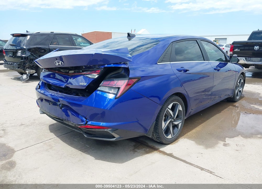2022 HYUNDAI ELANTRA HYBRID LIMITED VIN: KMHLN4AJ7NU013692