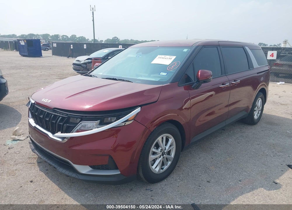 2023 KIA CARNIVAL MPV LX SEAT PACKAGE VIN: KNDNB4H34P6262701