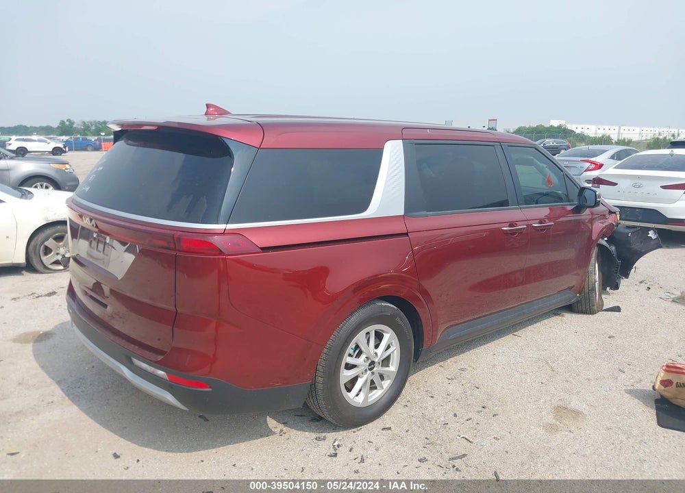 2023 KIA CARNIVAL MPV LX SEAT PACKAGE VIN: KNDNB4H34P6262701